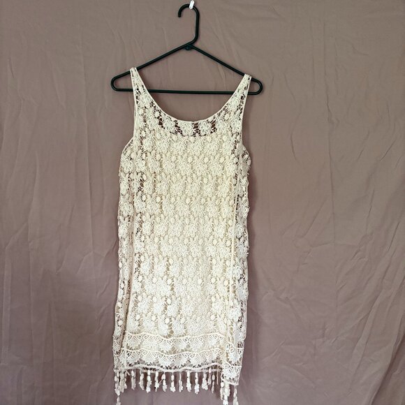 Others Follow Womens Lace Slip Dress Size Small Boho Hippie Beach Travel Coastal - Picture 1 of 9